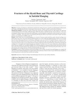 Fractures of the Hyoid Bone and Thyroid Cartilage in