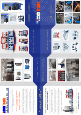 Page 1 Induction Source Co., Ltd. Fu rnace Machine , In v estment