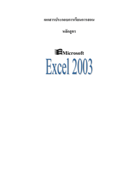 เบื้องต้นกับ Microsoft Excel 2003