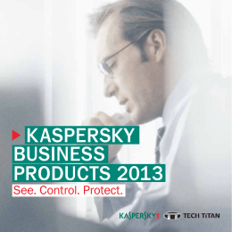 kaspersky business 2013 products