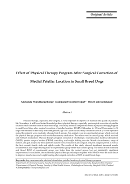 Effect of Physical Therapy Program After Surgical Correction of