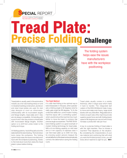 Folding Technology – Tread Plate