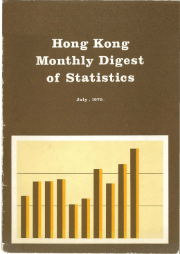 Hong Kong Monthly Digest of Statistics (July 1970)