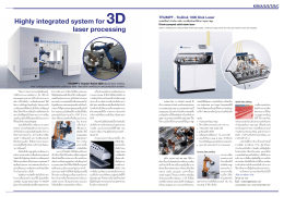 Highly integrated system for 3D laser processing