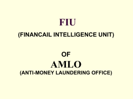 FIU AMLO - Global Center on Cooperative Security