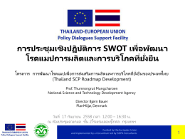 การบริโภค - THAILAND-EUROPEAN UNION Policy Dialogues