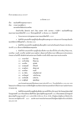 15 มีนาคม 2544 - ตลาดหลักทรัพย์แห่งประเทศไทย