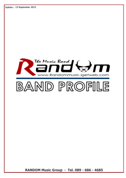 RANDOM Music Group - Tel. 089 - 686 - 4685
