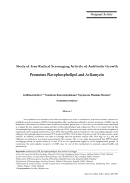 Study of Free Radical Scavenging Activity of Antibiotic