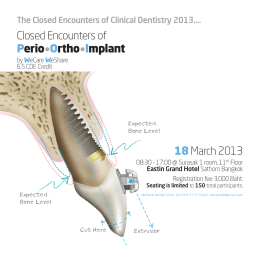 Closed Encounters of Perio Ortho Implant 18March