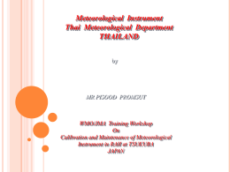 Meteorological Instrument Thai Meteorological Department THAILAND