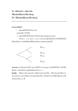 วิชา คณิตศาสตร์ประยุกต์ 2 (2000