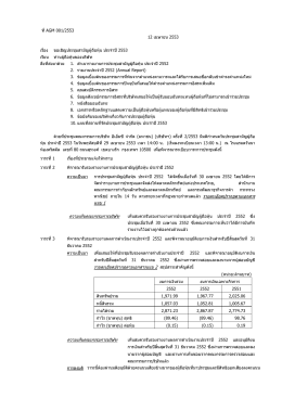 รายละเอียดปรากฎตามเอกสาร แนบ 1 ความเห็นคณะกรร