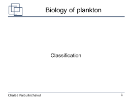 Biology of plankton