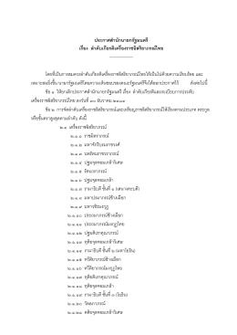 ประกาศสำนักนายกรัฐมนตรี เรื่อง ลำดับเกียรติเครื่องราชอิสริยาภรณ์ไทย