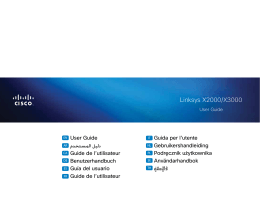 Linksys X2000/X3000 User Guide