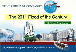 The 2011 Flood of the Century