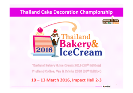 Thailand Cake Decoration Championship