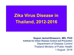Zika Virus Disease in Thailand, 2012