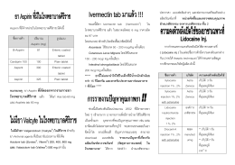 หมายเหตุ: ยา Aspirin ที่ตัดออกจากรายการยา