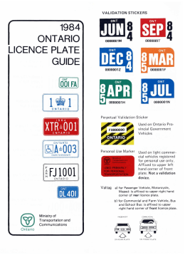 Ontario License Plate and Permit Guide