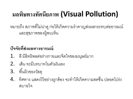 มลพิษทางทัศนียภาพ (Visual Pollution)