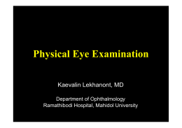 Eye Examination - Mahidol University
