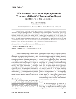 Effectiveness of Intravenous Bisphosphonate in Treatment of Giant