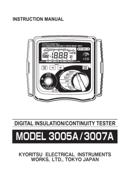 MODEL3005A/3007A Instruction Manual