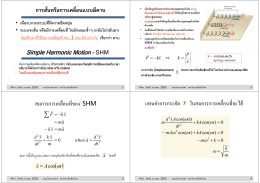 การสั่นหรือการเคลื่อนแบบมีคาบ การสนหรอการเค