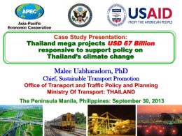 Session 3 Thailand mega projects USD 67 Billion