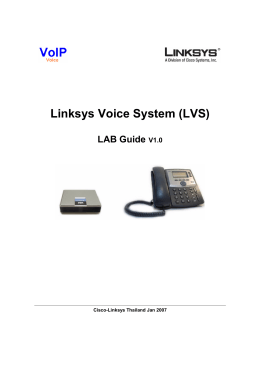 Linksys Voice System Hand