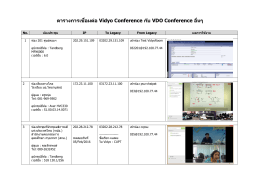ห้องประชุมทางไกลอื่นๆ ที่ประชุมร่วมกับ Vidyo Conference