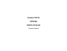 Yamaha YZF-R1 Parts Catalog