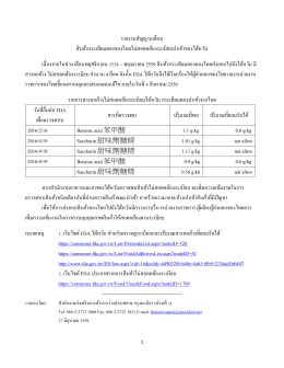 รายงานสัญญานเตือน สินค้ากระเทียมดองของไทยไม