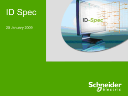 ID Spec - Schneider Electric