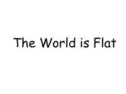 The World in Flat