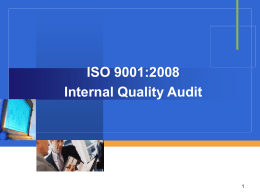 ISO 9001:2008 ทบทวนข้อกำหนด