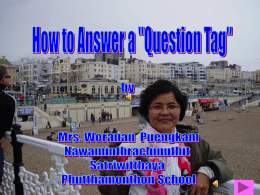 QUESTION TAG Part 7