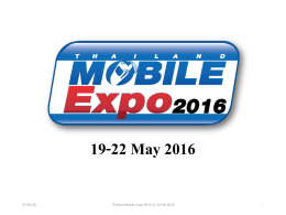 Brief งาน Thaland Mobile Expo 2016 Hi-End