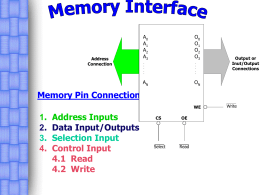 รูปแบบการต่อหน่วยความจำขนาด 16 Bits