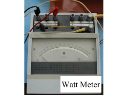 Watt and Var Meter