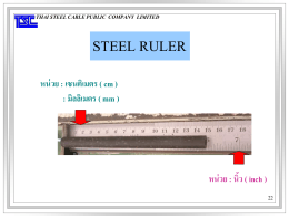 steel ruler - Thai Steel Cable PCL