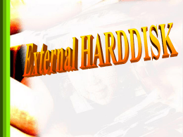 External Harddisk