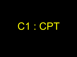 C1 : CPT