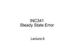 steady state error Step input