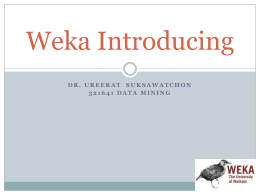 Weka Introducing
