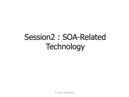 Session 2: SOA-Related Technology