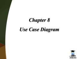Chapter 8 Use Case Diagram