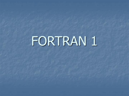 Fortran 1